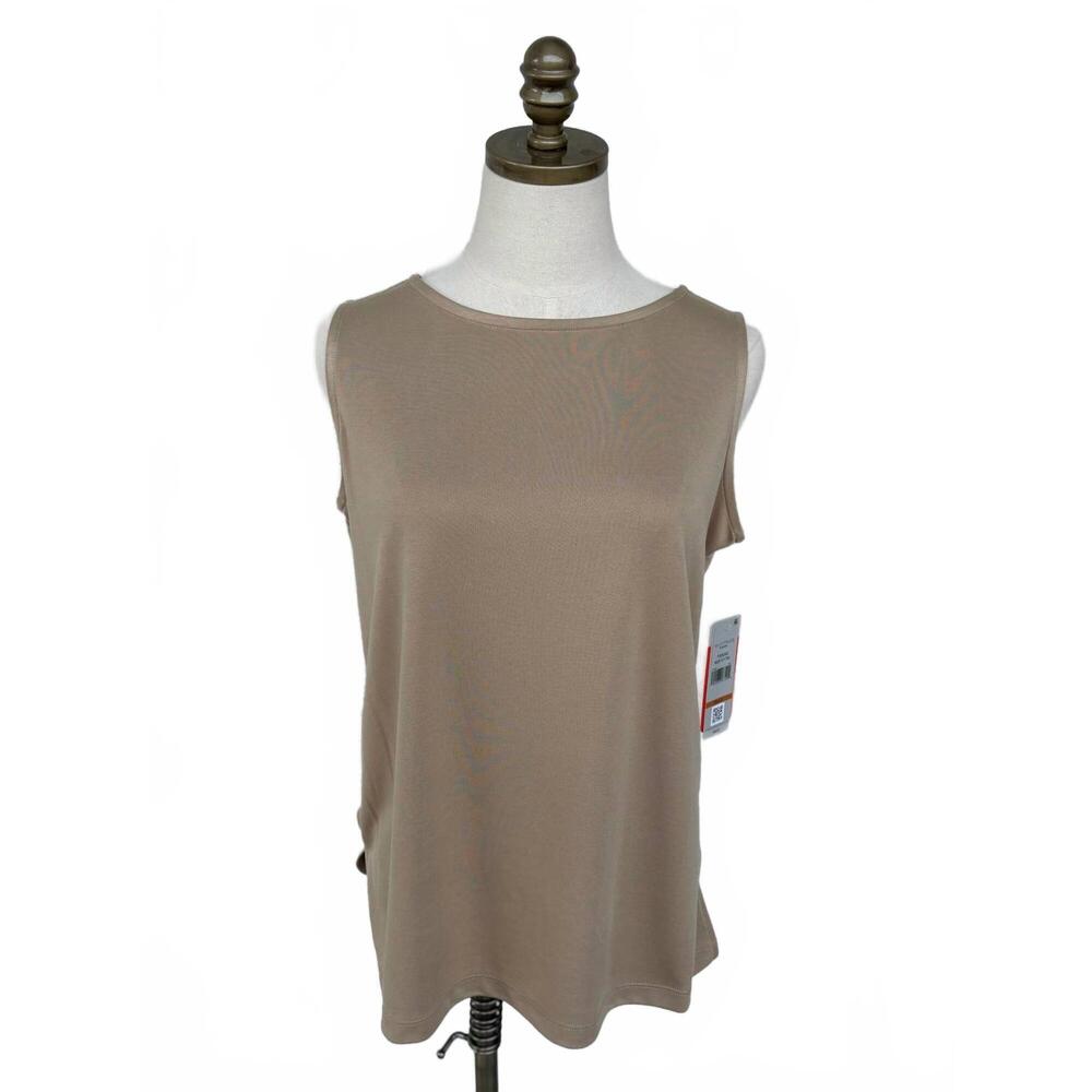 NEW MULTIPLES women's great day tank in khaki